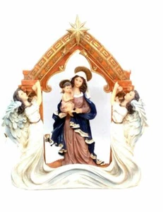 Statua Madre Maria con gli Angeli alle Porte del Cielo 13"  - Foto 1 di 4