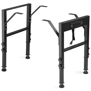 19,6 Zoll Tiefe Werkbank Rahmen, Höhenverstellbar 28,5" bis 33,8", 4er Set Me... - Bild 1 von 7