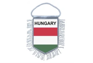 Mini banner flag pennant window mirror cars country banner hungary - Picture 1 of 1