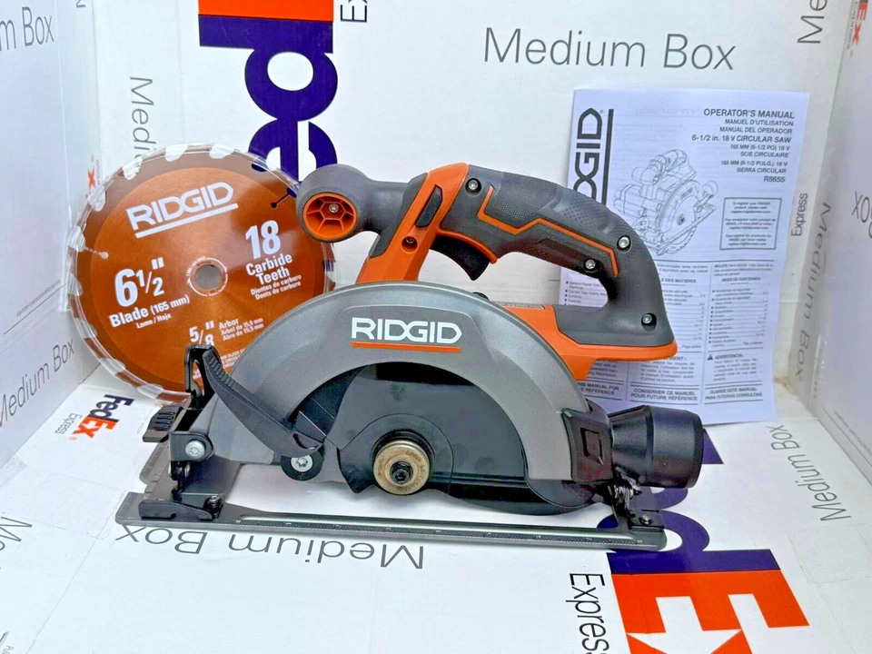 RIDGID R8655 18V 18 Volt Cordless 6 1/2 in. Circular Saw Bare Tool - New - Image 1 of 1