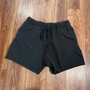 Mnml Mens Sweat Shorts Size Medium Drawstring Black Cotton Loungewear 5" Inseam - Picture 1 of 7