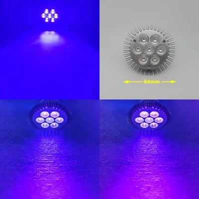 7W PAR30 UV 395nm / 420nm / 440nm Purple LED Lamp Spot Light Bulb Plant Curing - Image 1 of 4