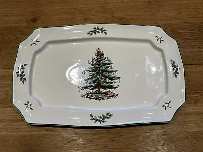 Spode Christmas Tree Platter - Tray 15" x 9.8" / 38cm x 25cm - New & Unused - Image 1 of 3