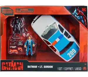 The Batman & LT. Gordon Set Gotham City Police Car & Exclusive Figures BRAND NEW - Picture 1 of 12