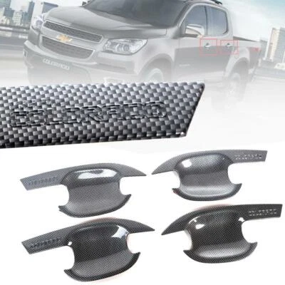 Door Handle Bowl Insert Cover Carbon Fit Chevrolet Colorado LT Z71 2012-2018 - image 1 of 4