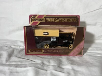 Matchbox Models of Yesteryear Y-27 1922 Foden Steam Lorry 1:72 Hovis Die Cast - Image 1 of 2