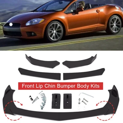 Glossy Black Front Bumper Lip Splitter /Spoiler For Mitsubishi Eclipse Spyder - Image 1 of 4