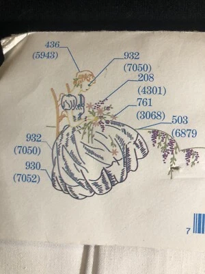 Juego de funda de almohada Fairway Needlecraft # 83009, vintage, bordado, 30" x 42" Foto 1 de 4