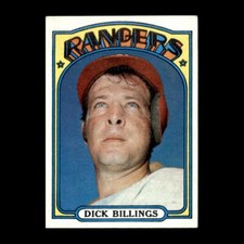 Dick Billings 1972 Topps Texas Rangers #148 Set Break