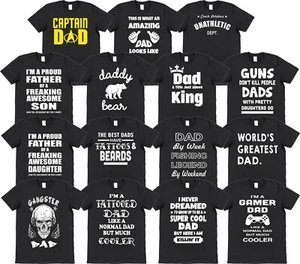 Dad Slogan T-Shirts Father's Day Present All Our Best Sellers Funny Gift for Dad - Picture 1 of 16