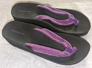 Chanclas Moszkito Mujer Talla 9 Archy Slide Cuero Púrpura - Imagen 1 de 13