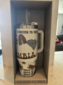 NEW - South Carolina Gamecocks Bling Colossal 46oz Stainless Steel Tumbler White - Picture 1 of 5