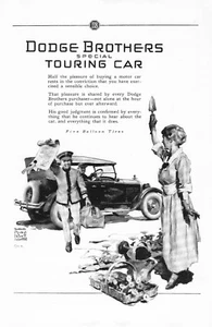 Print AD 1925 Dodge Brothers Dodge Special Touring Car Ballon Tires Automotive - Picture 1 of 1