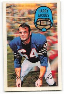 1970 Kellogg's  Football #26  Harry Jacobs Buffalo Bills