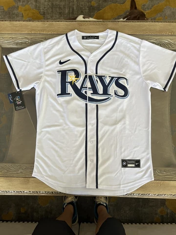 Randy Arozarena Jersey NEW  Mens Large White Tampa Bay Rays Cover