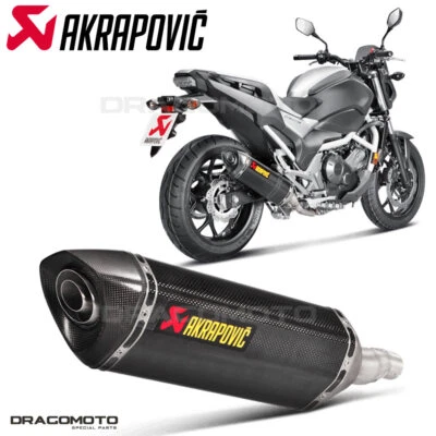 Escape HONDA NC 750 700 S/X INTEGRA 2012-2020 AKRAPOVIC CARBONO S-H7SO2-HRC Foto 1 de 4