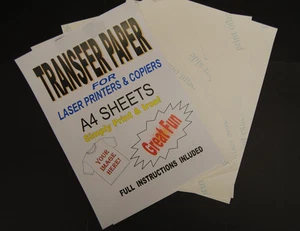 40x A4 & Laser Photocopieur T-Shirt Thermique Transfert Papier Feuilles Pour - Photo 1/1