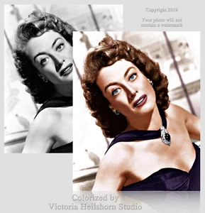 Colorized Photo Poster: Hollywood Golden Age Actress Joan Crawford - 6 Sizes! - Picture 1 of 7