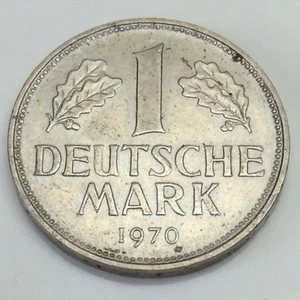 1970G West Germany One 1 Mark German Circulated Copper Nickel Coin G602 - Picture 1 of 4