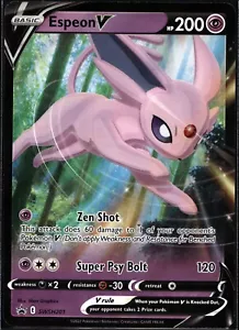 Pokémon GCC Espeon V Spada e Scudo SWSH201 Promo Olo - Foto 1 di 2