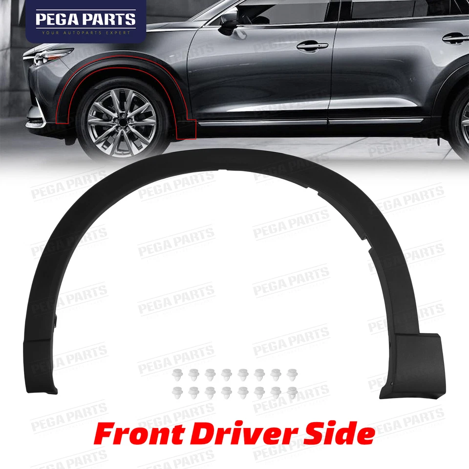 For 2016-2023 Mazda CX-9 Front Driver Side Fender Flare Wheel Molding TK4851W30D Foto 1 de 4