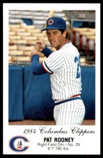 1984 Columbus Clippers Police Pat Rooney (E) Columbus Clippers #NNO