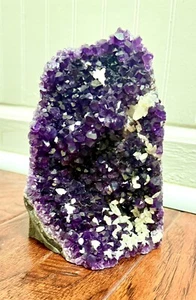 Amethyst Druze Crystal Cluster With Cut Base LARGE Size Geode ~ 4lbs Purple - Picture 1 of 7
