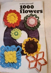 Daisy Afghan Yarn Flower Loom Round Square Rose Granny 8 Piece Enjoy Making  - Picture 1 of 12