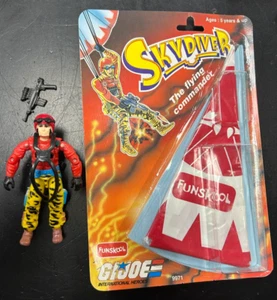 GI Joe 3.75" Figure Funskool Skydiver Crazy Legs Complete w Night Force Backpack - Picture 1 of 12