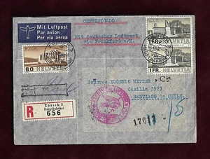 1938 Deutsche Luftpost Europa Südamerika CH Zürich - Santiago de Chile ; 62175 - Bild 1 von 2