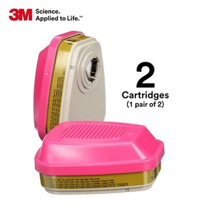 1 pr. Cartucho de protección respirador de repuesto 3M 60926 multigas vapor P100 - Imagen 1 de 4