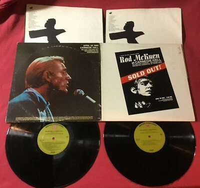 Rod McKuen ‎– At Carnegie Hall  *1969:Warner Bros. Seven Arts *Vinyl (VG+) copy Foto 1 de 4