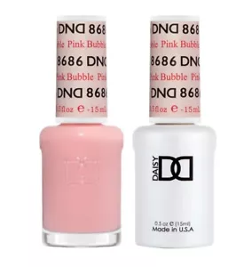 DND Matching Soak off Gel + Nail Polish - Bubble Pink # 8686 - Picture 1 of 1