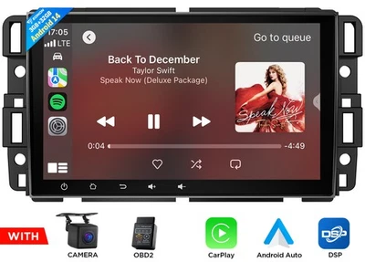 OBD2+CAM+Para Chevy GMC Silverado Sierra Coche Estéreo Apple Coche Play Radio GPS Navegación Foto 1 de 4