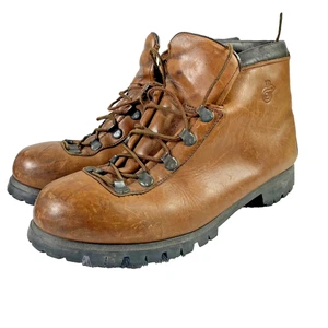 Vintage Dexter Boots Mens Size 10.5 Vibram Sole Leather Hiking 80s - Picture 1 of 19