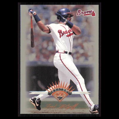 Fred McGriff #97 1997 Leaf Atlanta Braves Baseball Card MLB NM - Image 1 of 3
