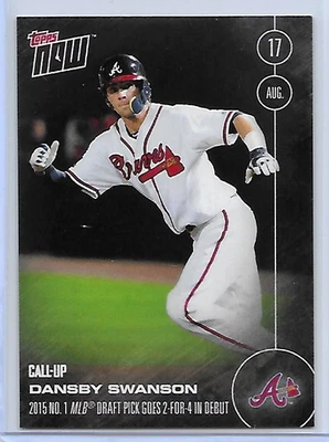 2016 TOPPS NOW 丹斯比·斯旺森 RC 号 1 个选秀选择 2 对 4 首发 /1,450 — 第 1/2 张图片