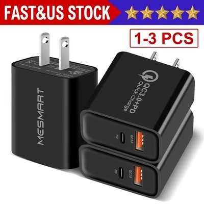 18W For iPhone 16 15 14 13 20W Fast Charger Block USB Type C Wall Power Adapter - Image 1 of 4