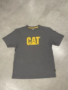 CAT Caterpillar Heavy Duty Equipment grau T-Shirt Herren Medium Arbeit Kurzarm - Bild 1 von 9