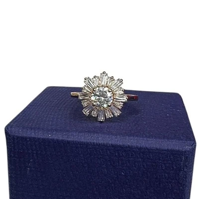 Anillo Swarovski Cristal Sol Blanco, Chapado en Oro Rosa 60/9 Foto 1 de 4