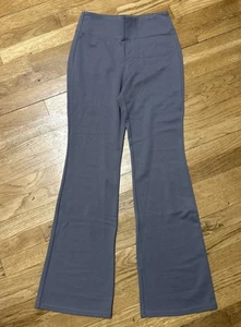 Women’s HALARA Gray Flex High Waisted Back Side Pocket Flare Work Pants XS *A9 - Picture 1 of 7