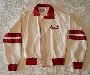 Vintage St Louis Carrdinals Jacke weiß rot Besatz & Streifen S selten - Bild 1 von 20