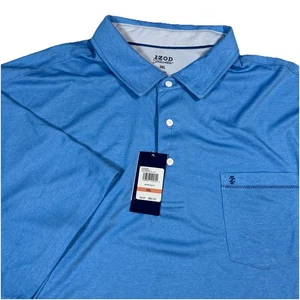 Camisa Polo Izod Agua Salada Para Hombres 3XL Azul Azure Rendimiento Bolsillo Rugby Nueva con Etiquetas - Imagen 1 de 9