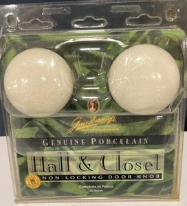 Gainsborough BisqueGENUINE Porcelain & chrome Door Knobs  -  Hall & Closet 88577 - Picture 1 of 4