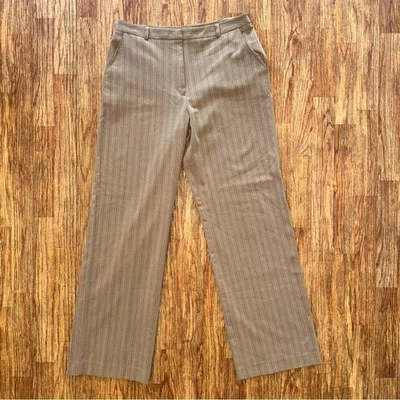 Hilliard & Hanson Low Rise Pinstripe Dress Pant Women Size 10 Y2K Preppy Office - Image 1 of 4
