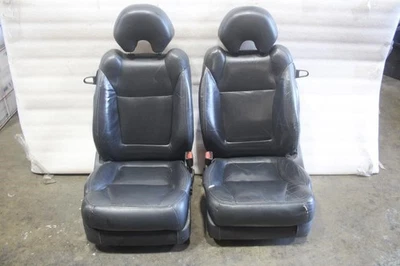2003 ACURA CL DRIVER PASSENGER FRONT SEATS PAIR BLACK LEATHER Foto 1 de 4