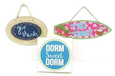 Lote de 3 letreros colgantes de novedad: Tiki Time, Dar gracias, Dormitorio dulce dormitorio Foto 1 de 4