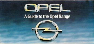 Opel Range 1980 UK Market Foldout Brochure Kadett Ascona Manta Senator Monza - Image 1 of 2