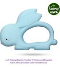 Teething Toy, Bunny Teether for Baby BPA-Free Silicone Free 100% Natural Rubber