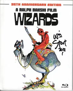 Wizards 35th Anniversary Ed. Blu-ray Ralph Bakshi signed by artist William Stout - Picture 1 of 2